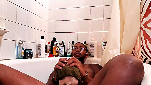 Hot Bath and Sex with a Black Dick