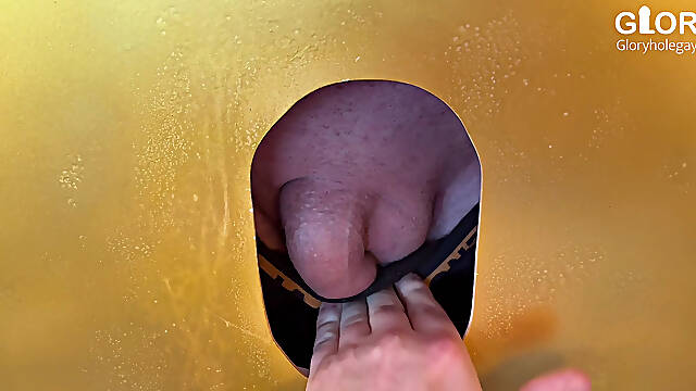 Only jerking off allowed: But I wanted more at the gloryhole - did he notice?