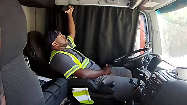Lunchtime, Alone Inside the Truck.