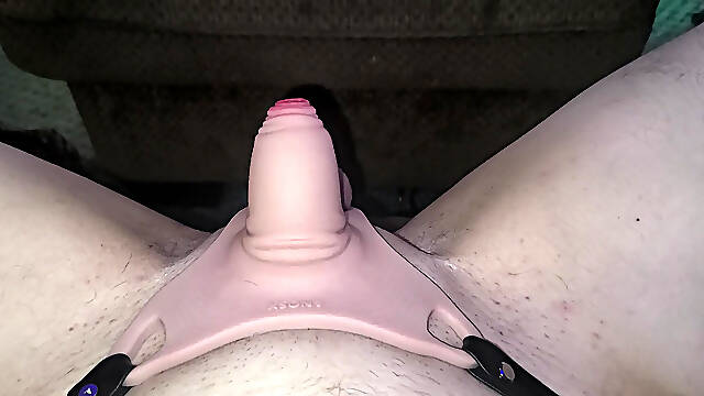 7in dildo inserted
