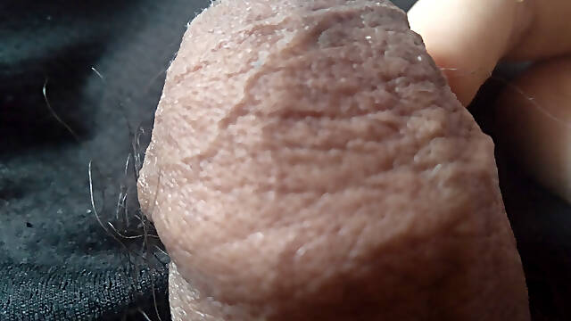 Teacher enjoys petting his big dick