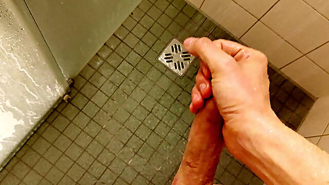 Piss and Cum on the Glass of My Shower