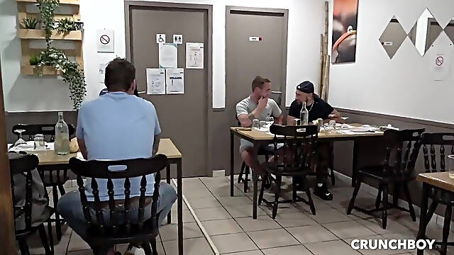 Straight fucked by straight in restaurant
