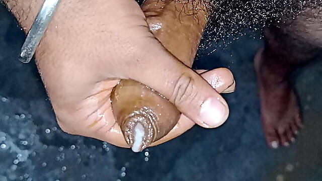 Oiling up and cumming with a glimpse of asshole and armpits.