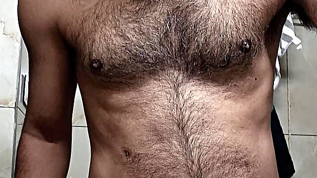 Indian police officer stepuncle get shower and sucking with neighbour stepuncle fucked part I