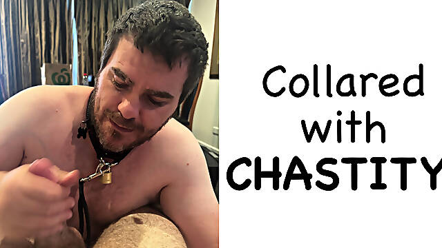 Pup giving me a blowjob and showing off