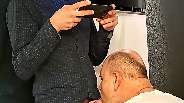 Thomas Sexy Skinny Friend Get Sucked off by Daddy Dexter