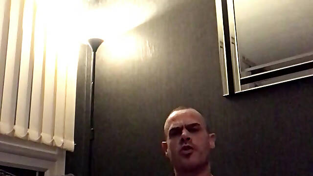 Scally Strip &amp; Wank: Peelin Off Vest to Reveal Shredded Six Pack, Strokin Big Uncut Cock Till Explosive Load