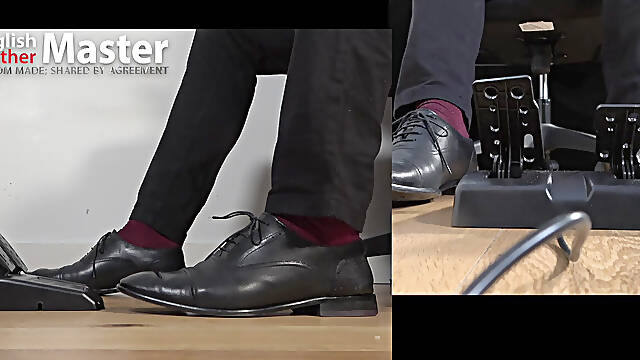 Foot Dom uses pedal to control electrosex PREVIEW