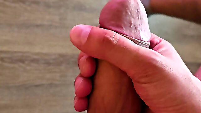 Jerking off my big cock