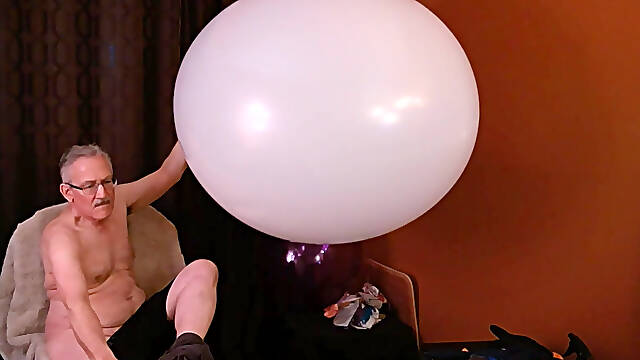 149) Two Giant Round Balloons, One 17" Round Balloon Pop Fun