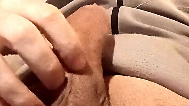 Exhibition of my cock and testicles to a group of girls