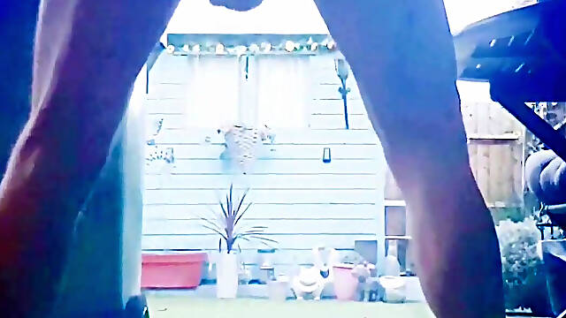 Garden Nudity and Masturbation with a Buttplug in Me