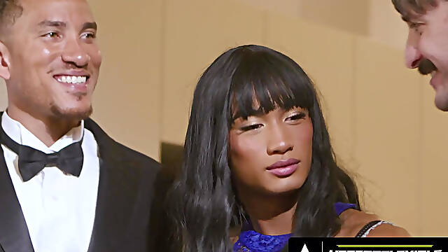 HETEROFLEXIBLE - Studs Axel Green &amp; Seb Leblan Get Flirty With Femboy Luca Knight During Prom Night