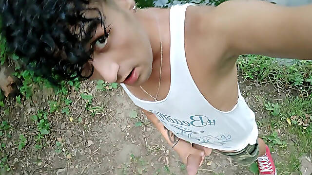 Selfie Jerk off Video - Jerk off Near a Lake