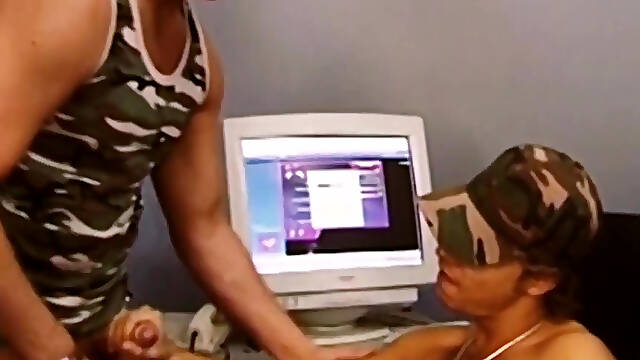 Male Buttocks Scene 2: Two Muscular Soldiers Are Having Fun with Their Butts