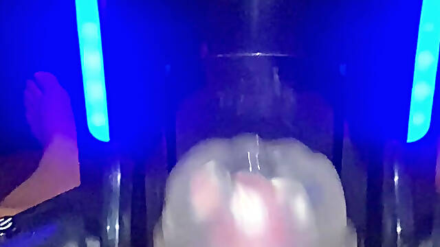 Crazy big cumshot with milking machine