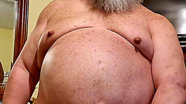 Daddy Bear Jacking His Cock