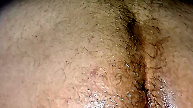 Fat ass enjoying dildo time