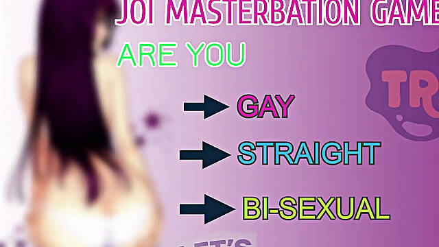 AUDIO ONLY - JOI masturbation game are you straight gay or bi