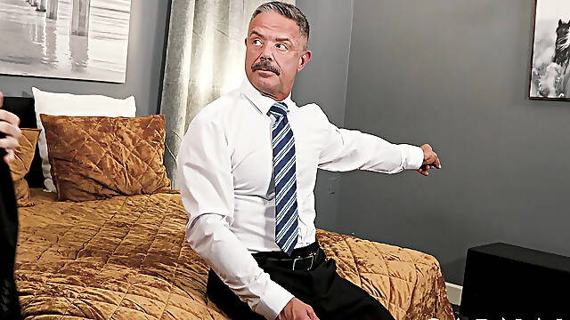 BoyForSale - Boy Zac Steele is fucked and bred by his new Masters fat cock