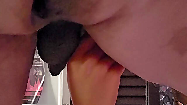 Asspussy Climbs Ponywall To Get Fisted By 10 Inch Wide Vibrating Fist Dildo