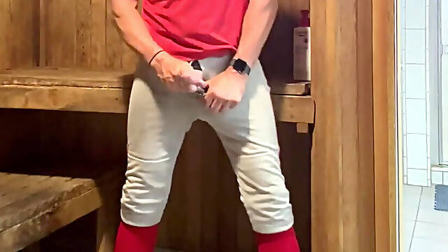 Alpha Jock fun in the sauna with JockDad87 part 8