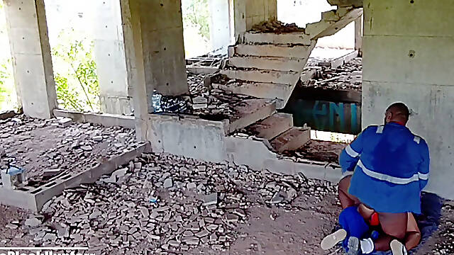 Tranzando with My Co-worker on the Construction Site