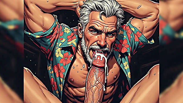 Hot Hotel Retro Blowjob Art