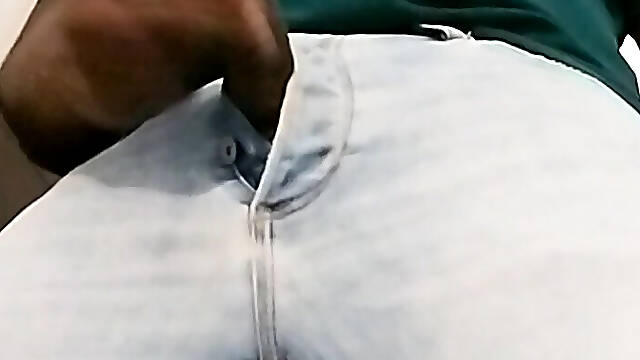 My jeans wank