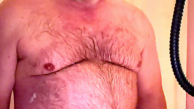 Stroking in the shower