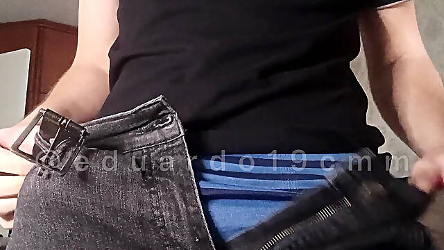 Jerking off big dick and cumming a lot of cum for you - do you wanna drink