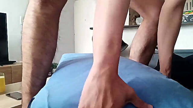 Sofa Humping Session: Sweaty and Hard Against the Pillow