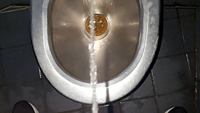 Master Ramon pisses disgusting toilet full, horny to lick
