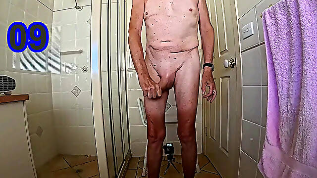In the Bath Room Before Shower