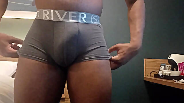 Black Guy Wears Different Underwear and Goons in Slow Motion