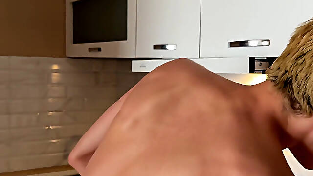 He Invited His Stepbrother Home, Rimmed His Smooth Ass and Fucked Him Deep