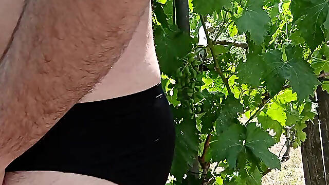 Naked Dick in the Vineyard