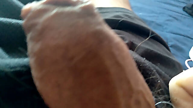 Latino shows you his foreskin in close-up