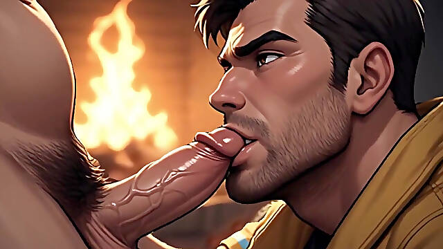 3D Hunk Blowjobs