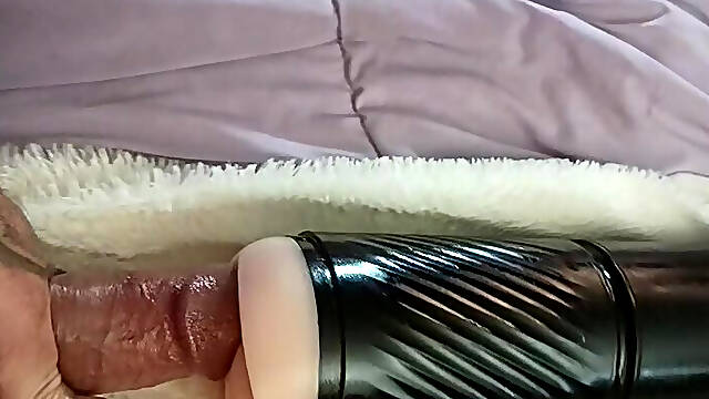 Semi hard first time with toy