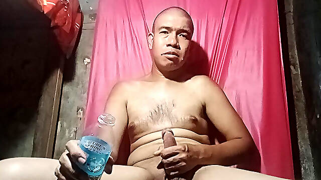 Inserting my Cock in plastic bottle