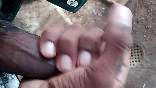 Hot desi boy pissing hard cock