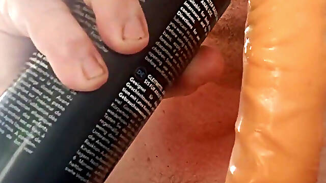 An Ass Fuck with Dildo in the Morning Drives Away Grief and Worries