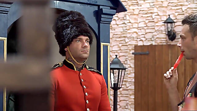 Men - British Guard Talked Dirty to by a Slutty Tourist Like Damon Hart