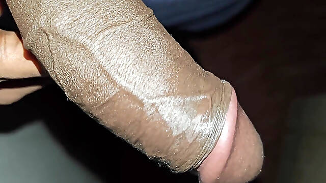 Playing with My Cock at Night (jerking and Cumming)
