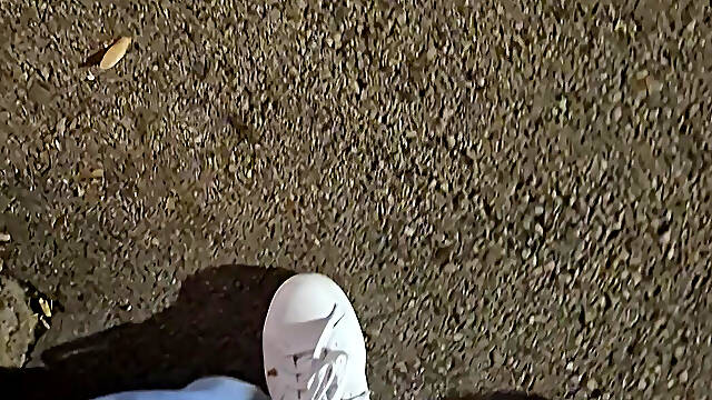 Hard, juicy Bulgarian cock spurts cum in the city garden.