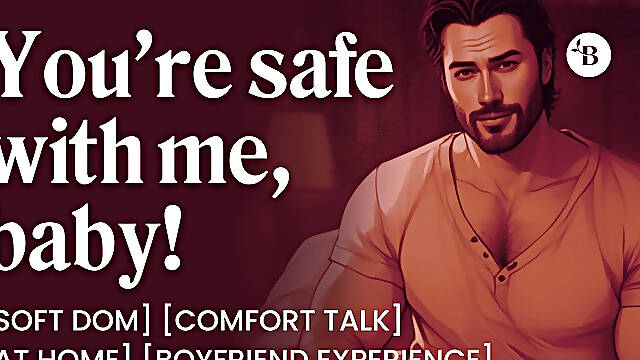 ASMR Male Voice: Soft Dom Boyfriend Comforts You During a Thunderstorm - Couple &amp; At Home - Erotic Audio Roleplay for Women