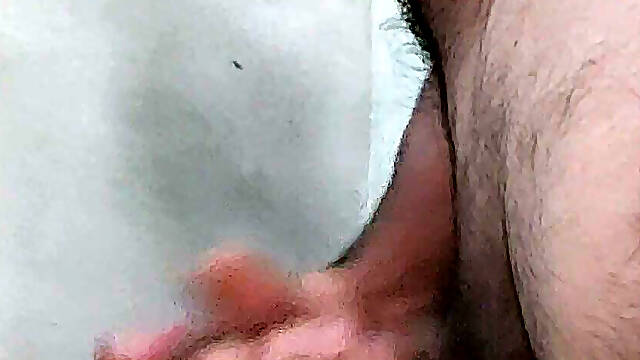 Home alone! Milking my cock by myself..