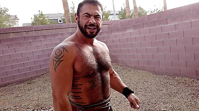 Being shrunk down by an evil muscle man